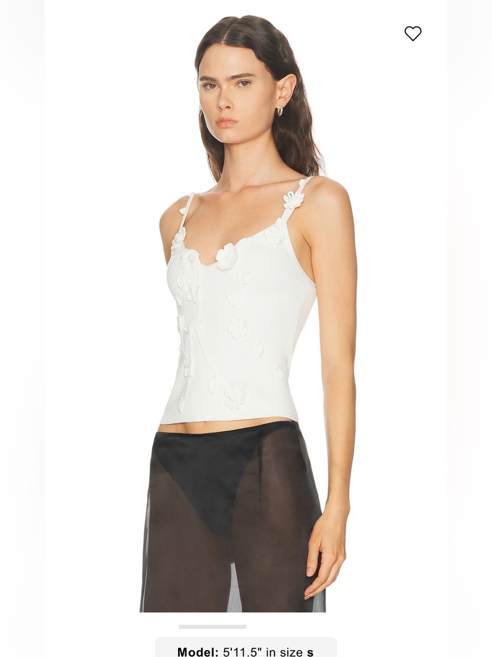 NWOT Cult Gaia EMILIANA EMBELLISHED BLOUSE Size M